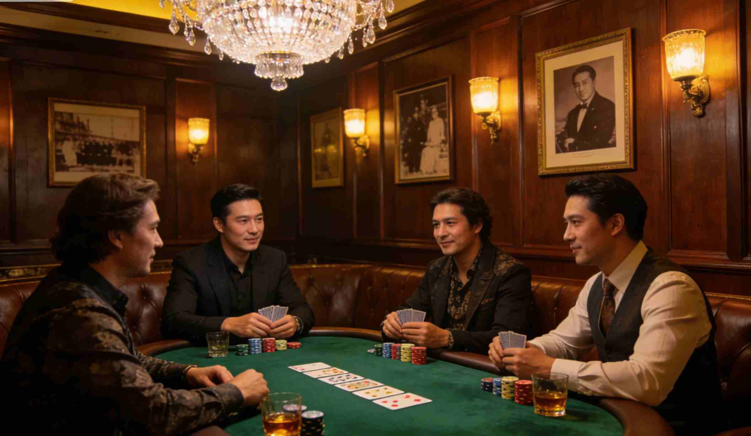 澳门一家老牌赌场二楼的私人德州扑克室里